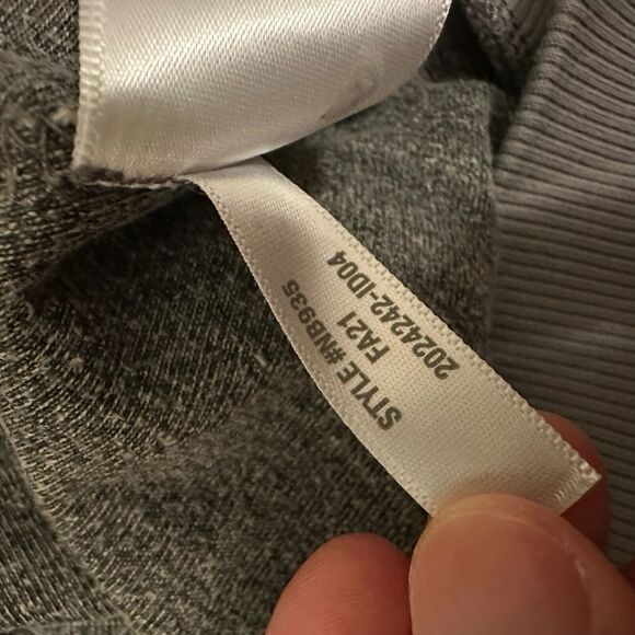 MWL MADEWELL W's Velour Space-Dyed Crew Neck Sweatshirt in Grey - Picture 10 of 11